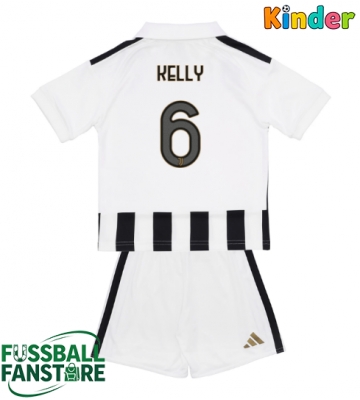 Juventus Lloyd Kelly #6 Replik Heimtrikot Kinder 2026-27 Kurzarm (+ Kurze Hosen)